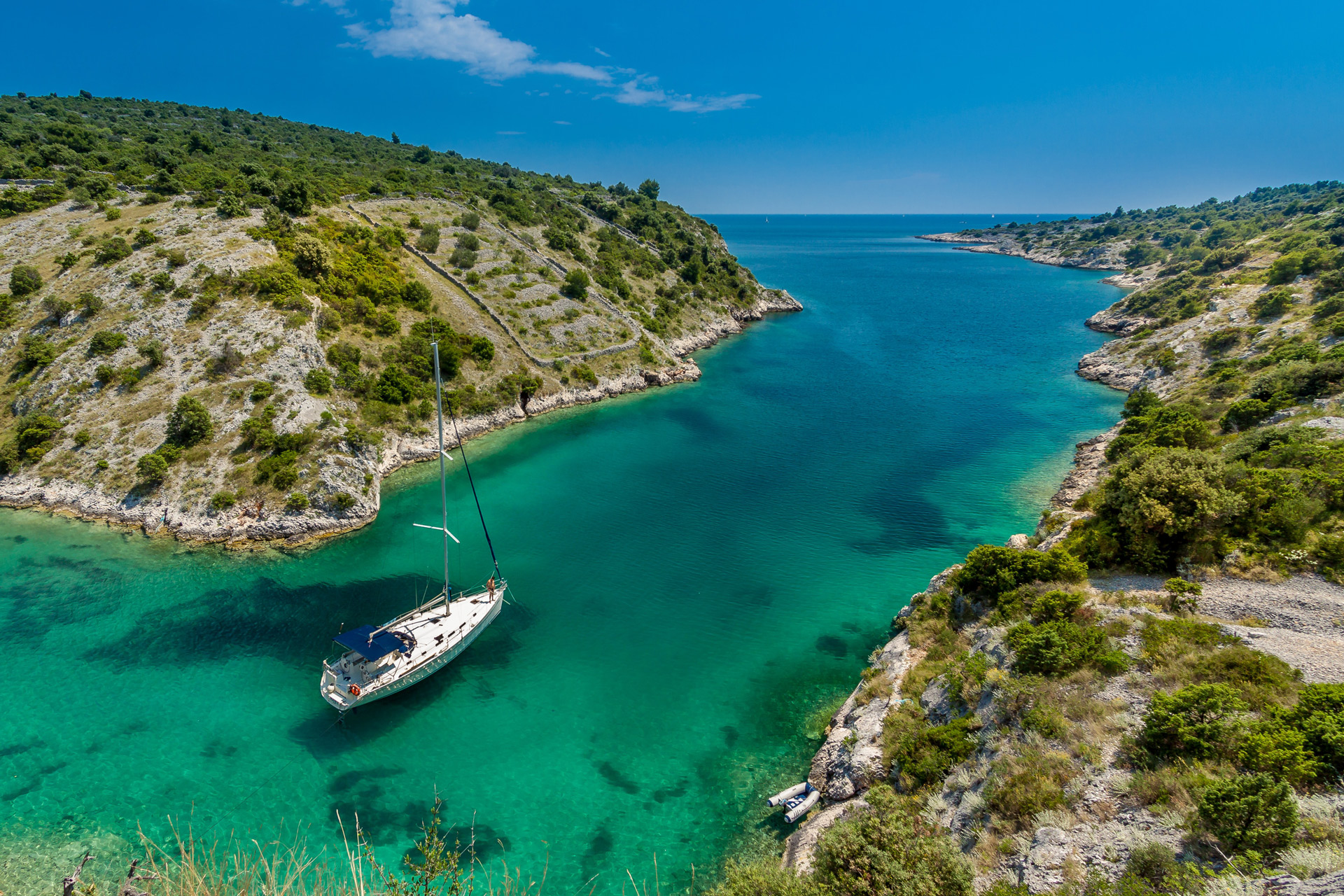 Bateau, Mer Adriatique, Croatie