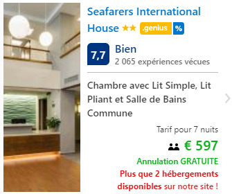 Réserver Hôtel Seafarers NY