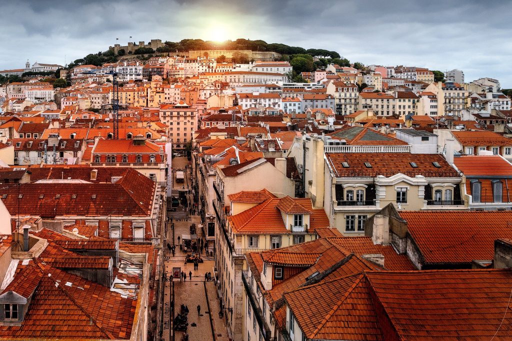 Vue du quartier Alfama, Portugal