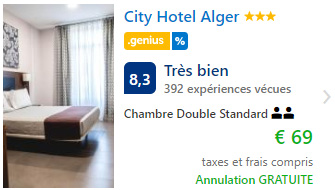 Bon plan hôtel pas cher à Alger