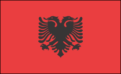 Drapeau de l'Albanie